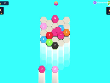 Hexa Color Stack Game